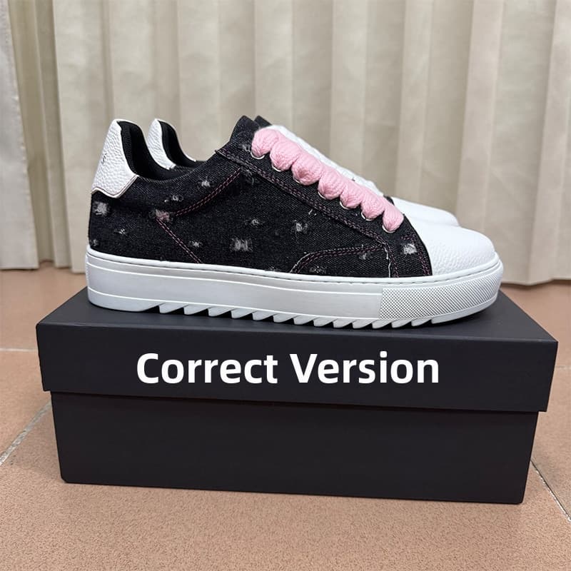 Chaussures de skate à plateforme en denim déchiré pour hommes et femmes, style décontracté, Numeris Sports, lacets, semelle en caoutchouc noir