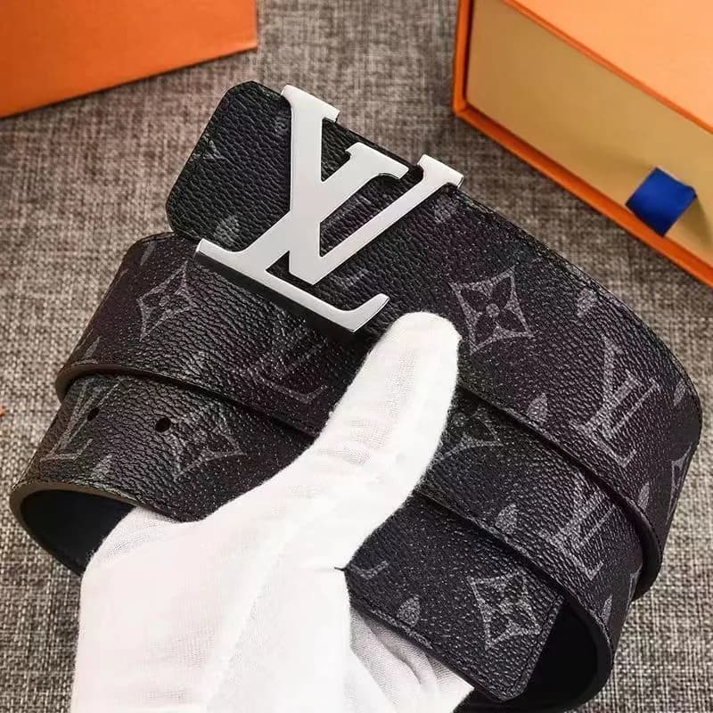 Ceinture LV® en cuir de luxe, de haute qualité, pour hommes et femmes, élégante, professionnelle, polyvalente et durable.