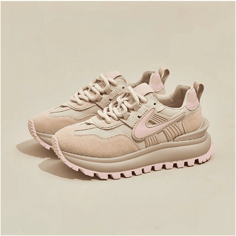 Spring Autumn 2025 Fashion Sneakers Women Microfiber Wear-Resistant Running Shoes 35-40