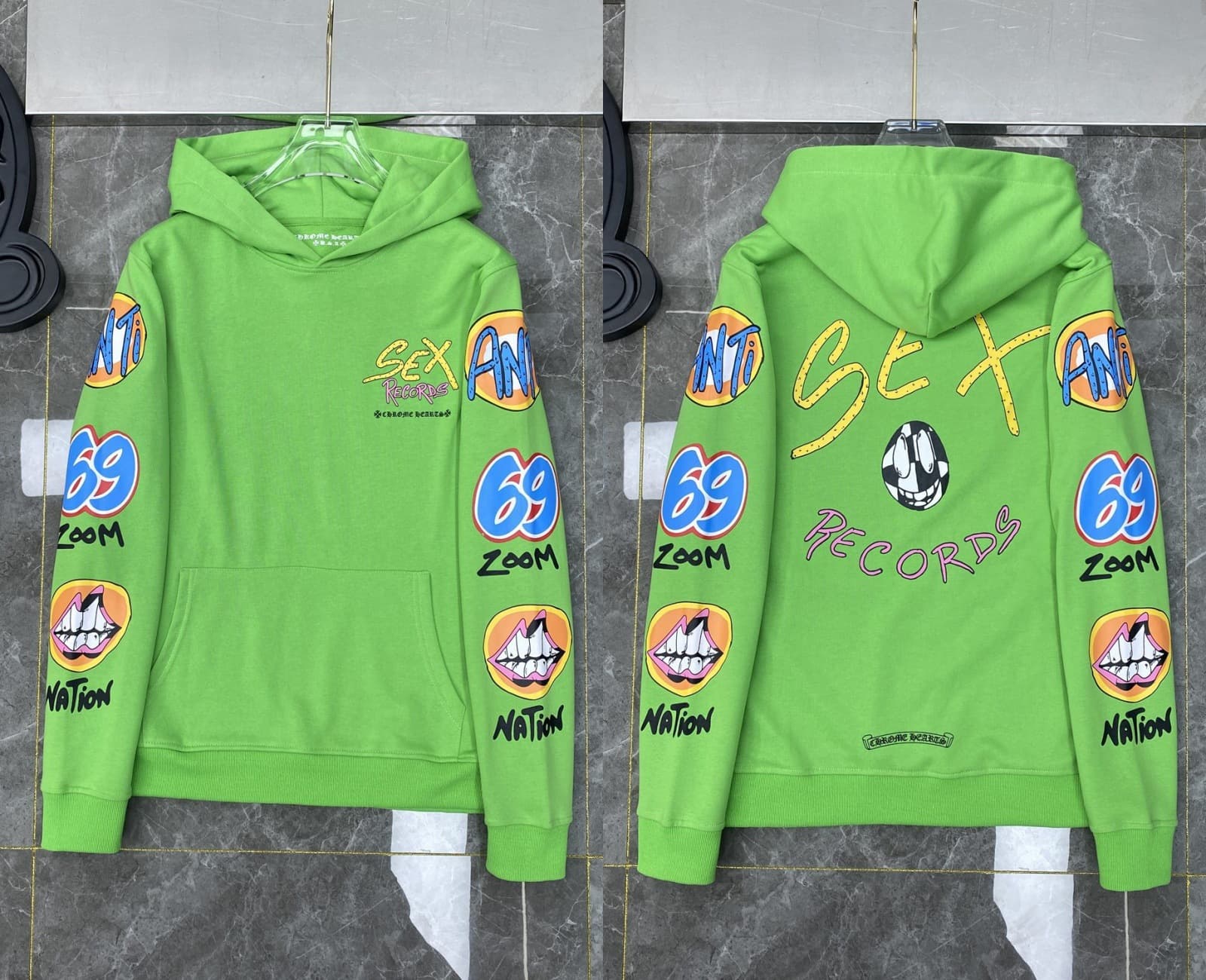 Sweat à capuche Chrome Hearts Cross, version correcte 25ss, polyvalent et tendance, vente en gros