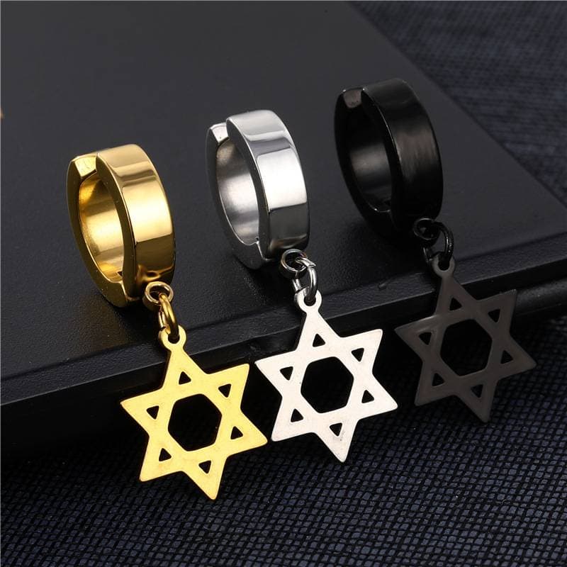 1Pair Titanium Steel Cuff Earring for Women Men, Non Piercing Hoop Earring Clip On Earring Fake Piercing Earring Hoop