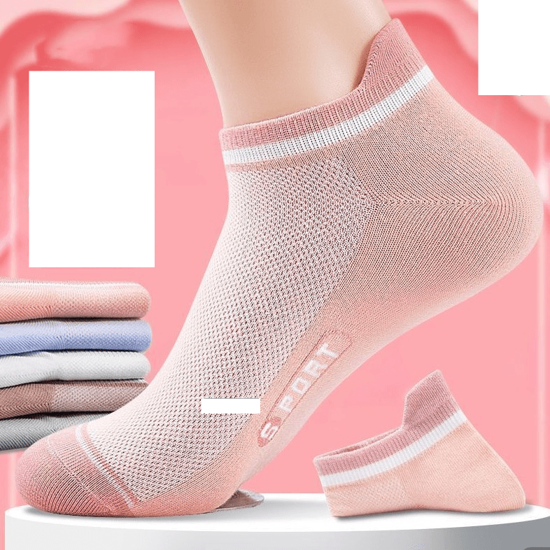 Socks Women's Socks 100 Cotton Women's Socks Korean Style Sports Socks Summer Thin Cotton Deodorant Sweat Absorbing Japanese Women's Socks