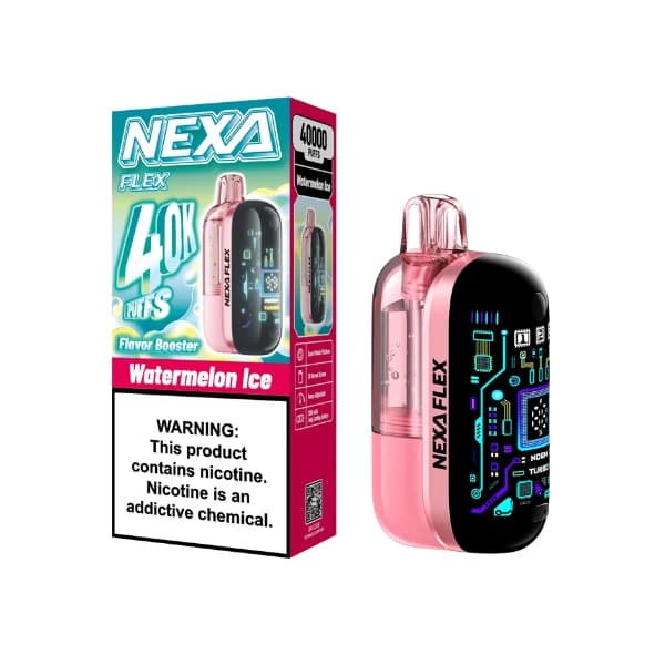 Kit NEXA FLEX (Visible) 40 000 bouffées, cigarette électronique jetable 18 ml, 5 %