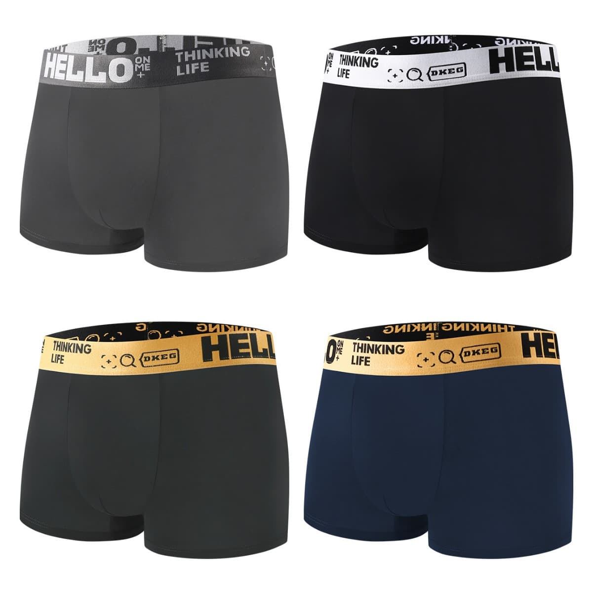 Men's Ice Silk Underwear Mid Waist 3D Pouch Antibacterial Breathable Cooling Thin Trunks For Adult Casual Everyday Wear
