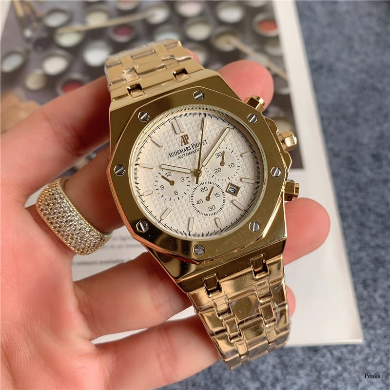 Montre multifonctions à plusieurs cadrans avec calendrier et fonction luminescente, marque suisse ancienne Audemars Piguet, montre tendance pour hom