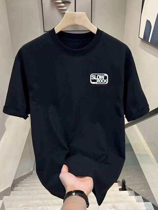 2025 summer loose men and women pullover 100% cotton short sleeve T-shirt