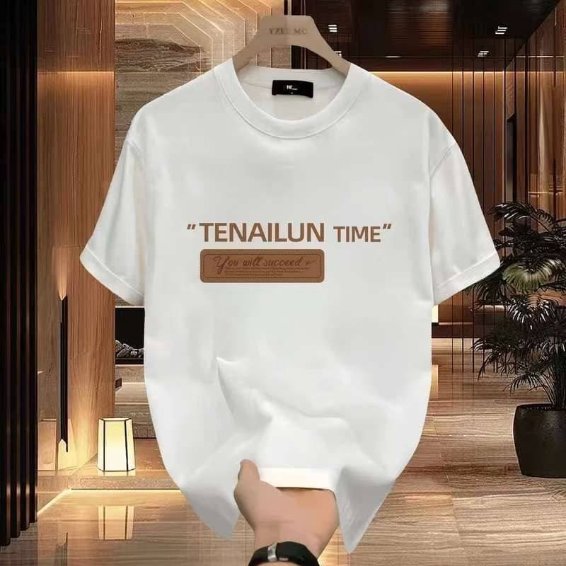 2025 summer loose men and women pullover 100% cotton short sleeve T-shirt