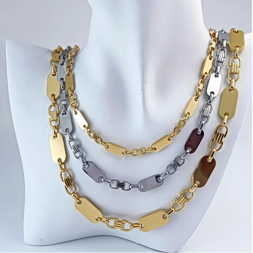 Men's Stainless Steel Chain – 6mm Cuban Link Necklace (Handmade & Hypoallergenic)​