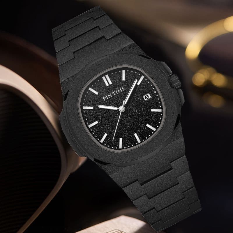 2023 New Hot Selling Men's Leisure Business Men's Quartz Watch Watch Parrot Frosted Snail Calendar Nightlight Baida Watch