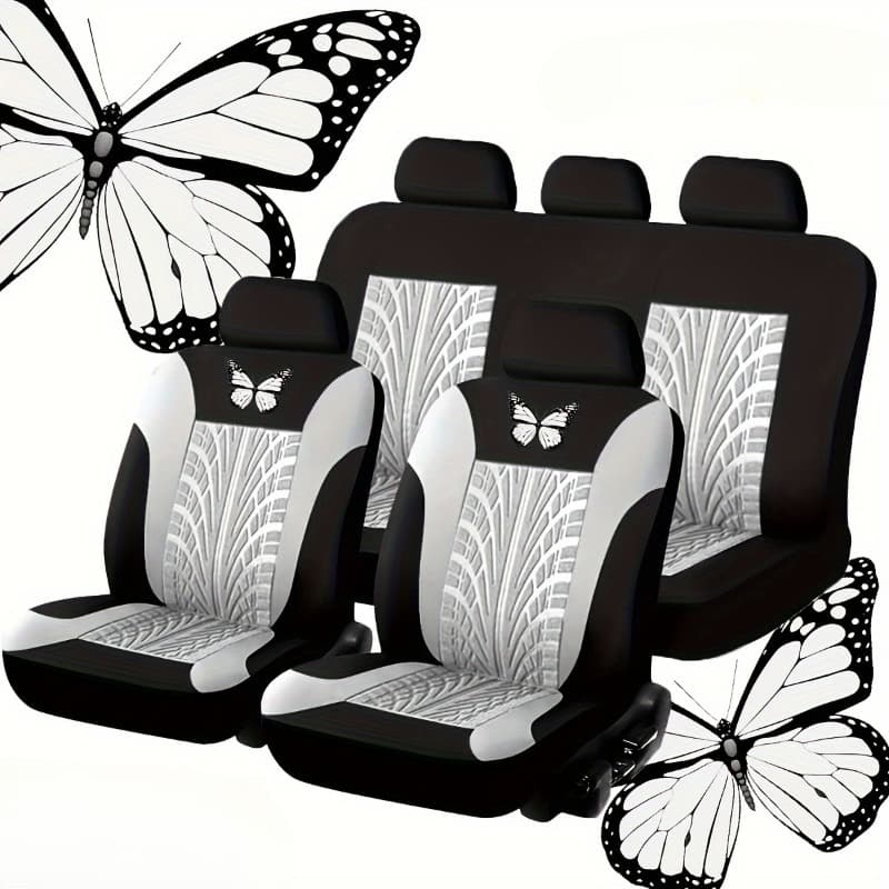 Full Set Butterfly Seat Covers, Car Interior Accessories