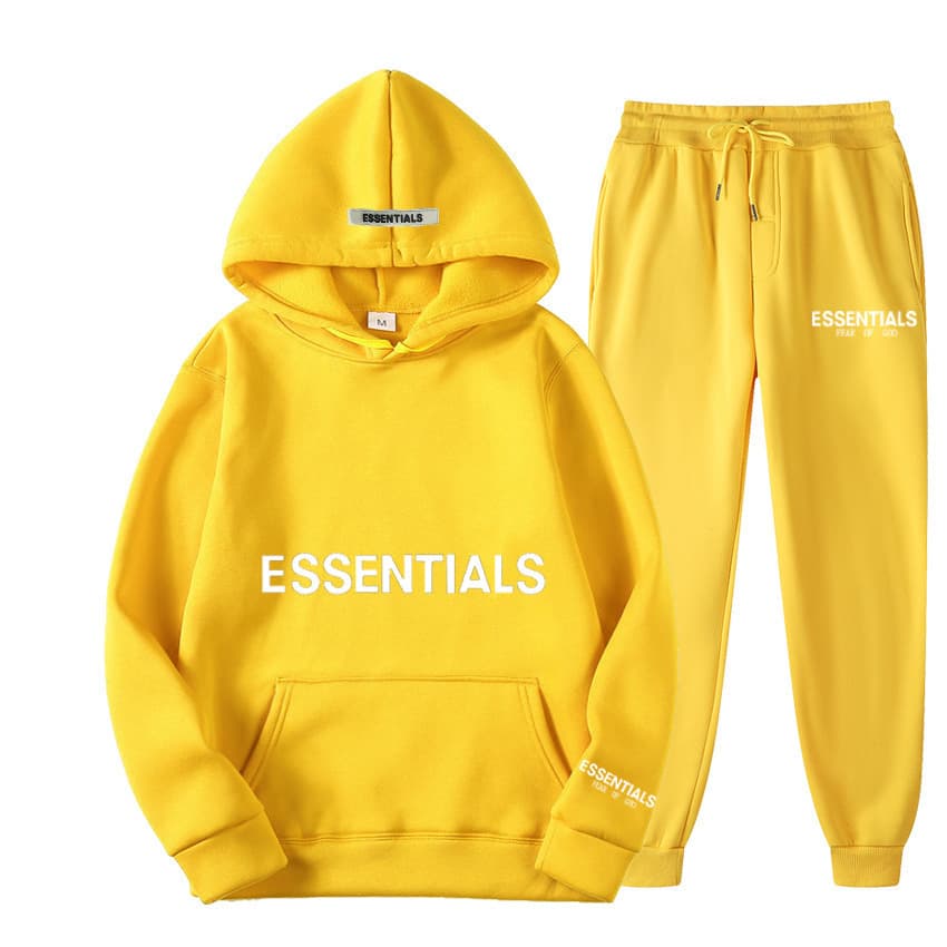 HY Sports Print Double Thread Essentials New Set Chest Couple Sweat à capuche