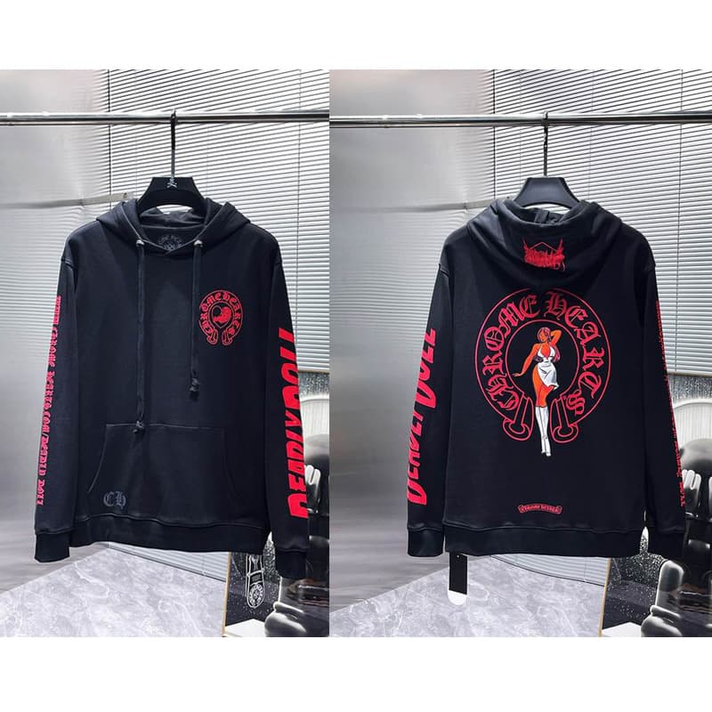 Sweat à capuche Chrome Hearts Cross, version correcte 25ss, polyvalent et tendance, vente en gros