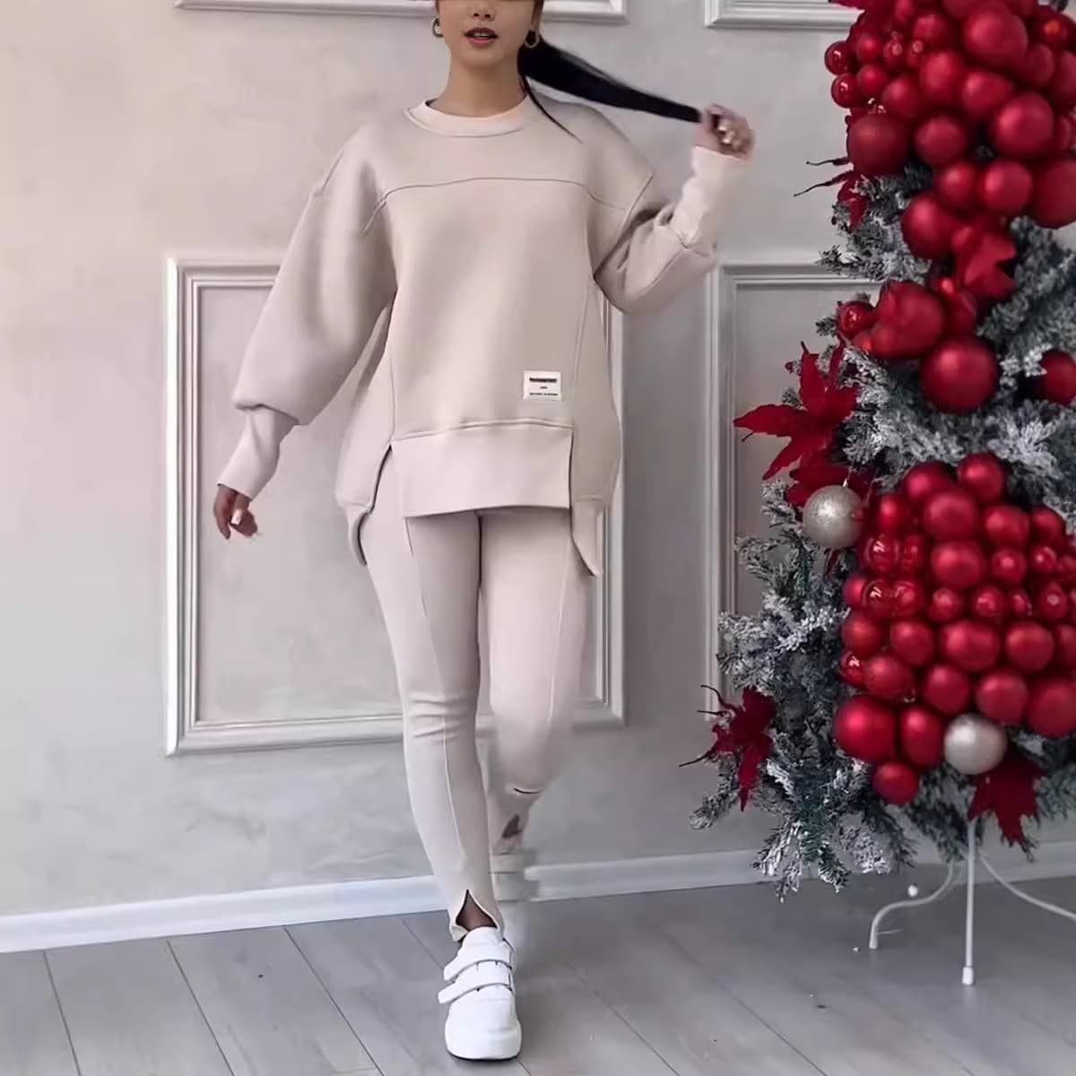 Women's Clothing loose sweater suit