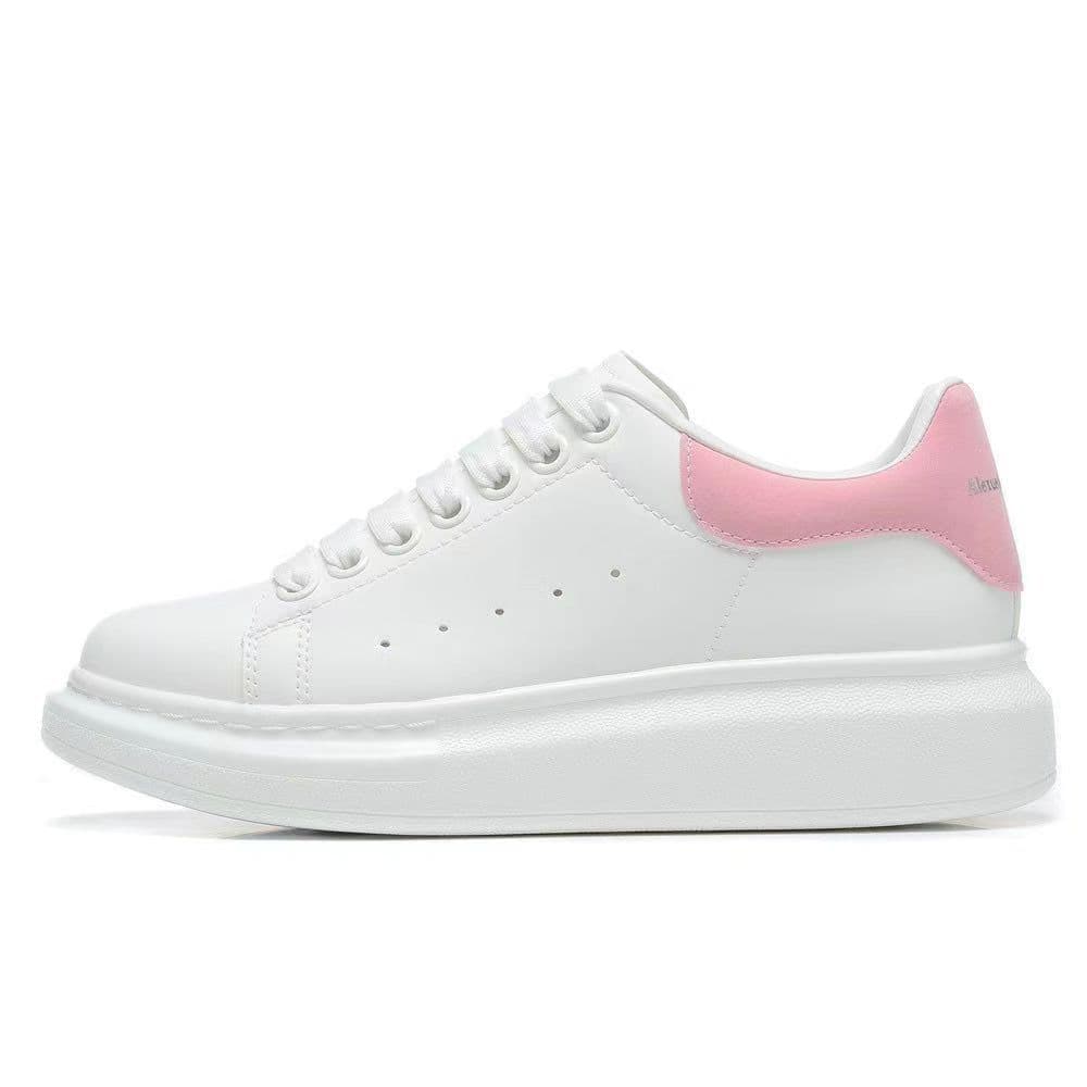 Alexander McQueen.Printemps et été nouvelle tendance de la mode chaussures blanches unisexes semelle épaisse chaussures de sport décontractées c
