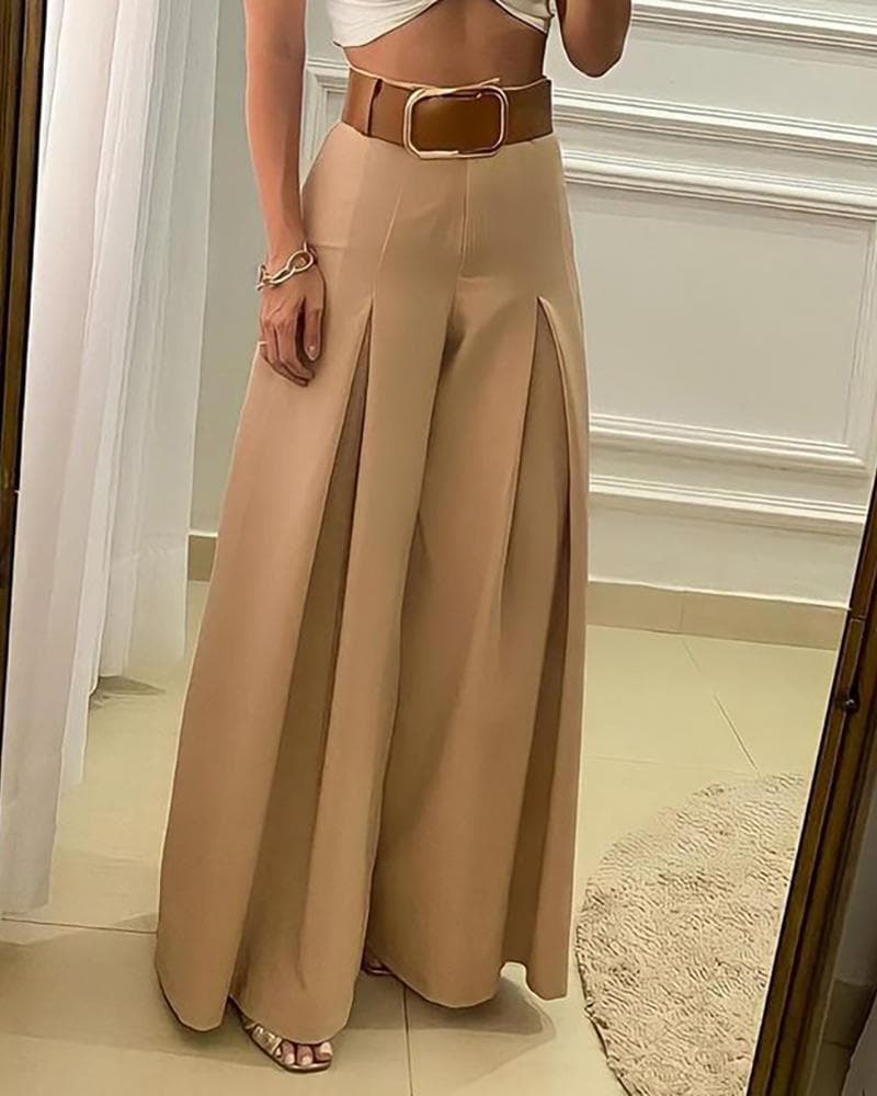 Women's internet celebrity popular wide leg pants