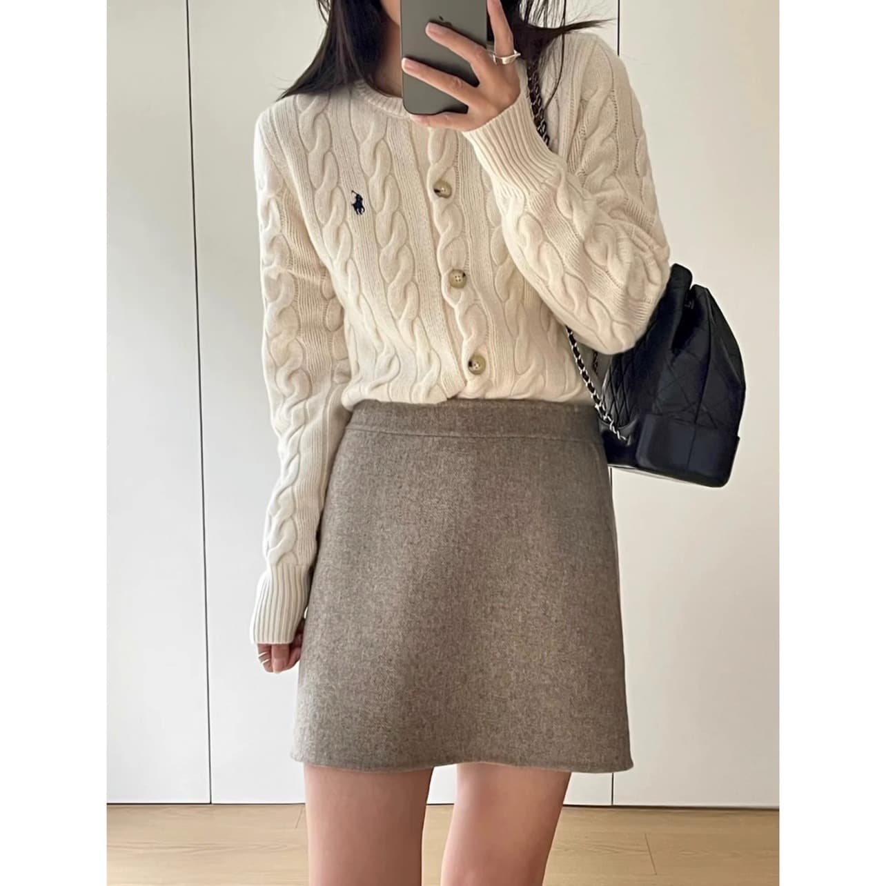 New Gentle Style Retro Cable Knit Sweate Women's Clothing Sweater Classic Lazy Loose Cardigan Sweater Jacket