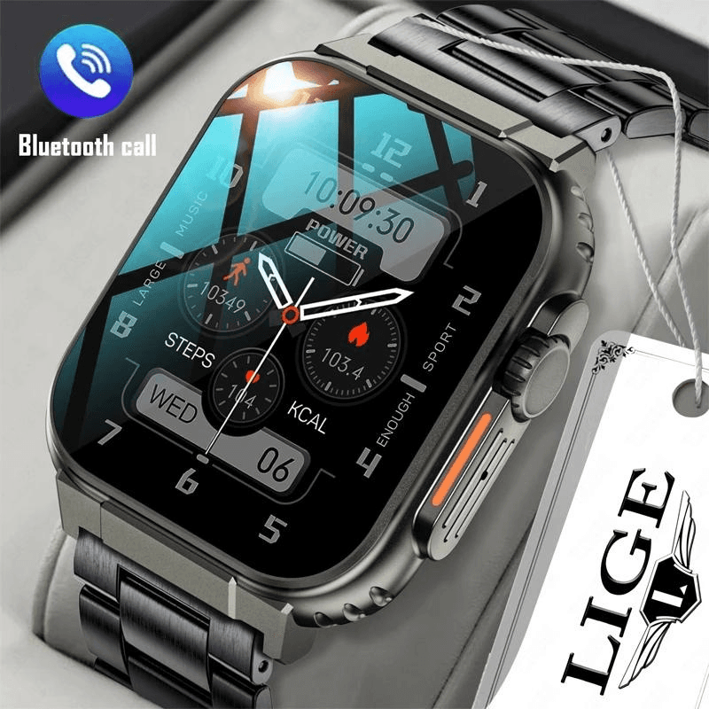 Smart Watch Ultra Watch Men Bluetooth Call(Answer/Make Call) TWS Local Music Sport Clock 1.96'' IP68 Waterproof Smartwatch Women Smartwatch