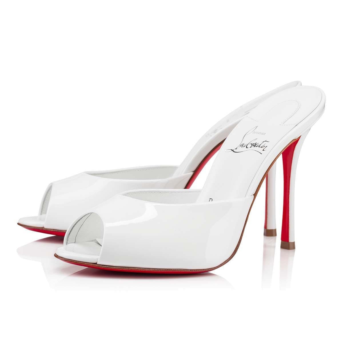 Escarpins à talons aiguilles à semelle rouge, bout pointu sexy, chaussures de qualité supérieure, bout ouvert.