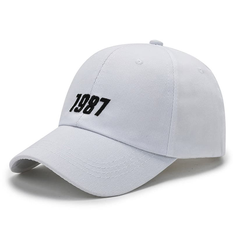 Men's and women's hats men's summer street trend fashion 1987 baseball cap all-match youth spring and autumn sunshade peaked cap female