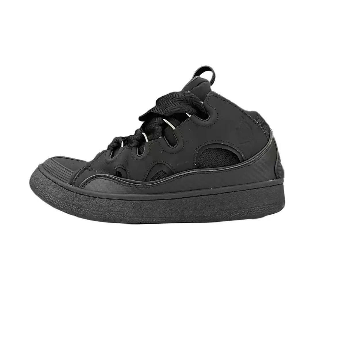 Chaussures de sport décontractées rétro en cuir véritable patchwork, style européen et américain, pour hommes et femmes.