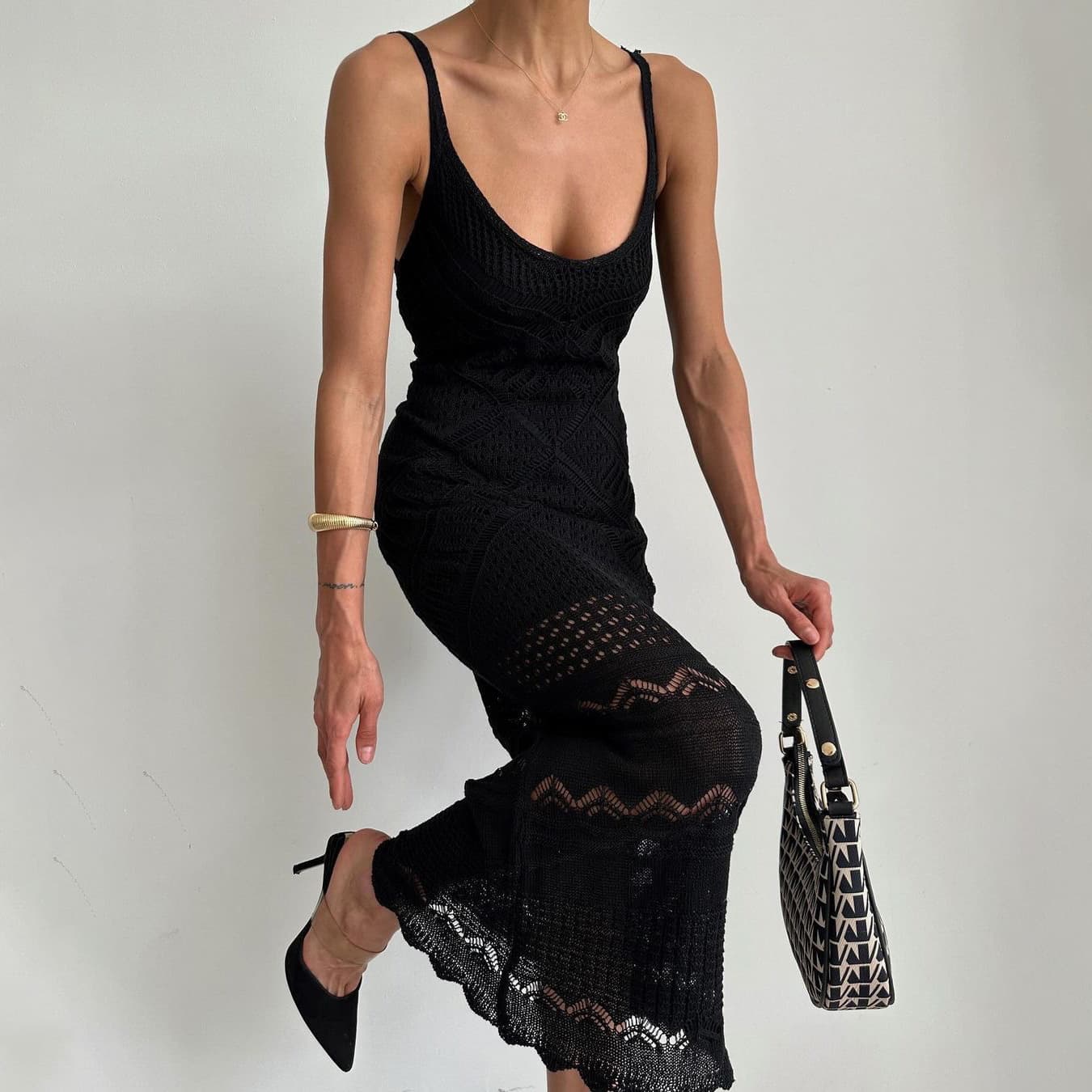 Women's long skirt summer women's high-end tight-fitting small suspender skirt pure and elegant