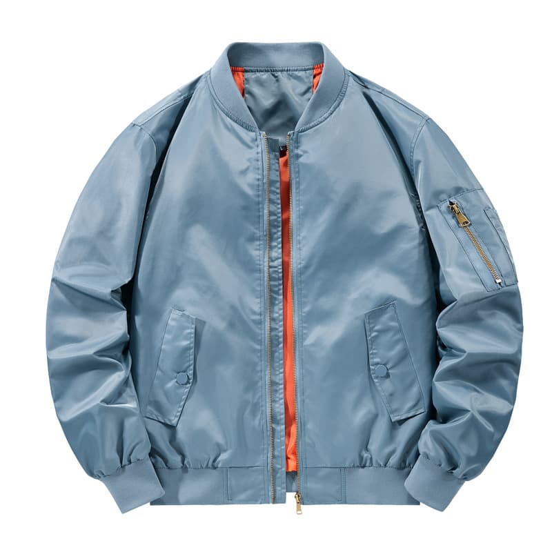Men’s Slim-Fit Bomber Jacket – Lightweight Nylon Aviator Coat, Japanese-Inspired Streetwear Jacket (S-6XL)​