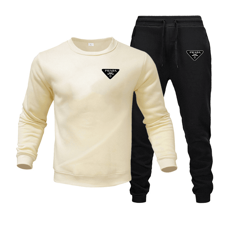 Ensemble de sport unisexe : sweat-shirt à capuche en laine + pantalon long, survêtement à capuche