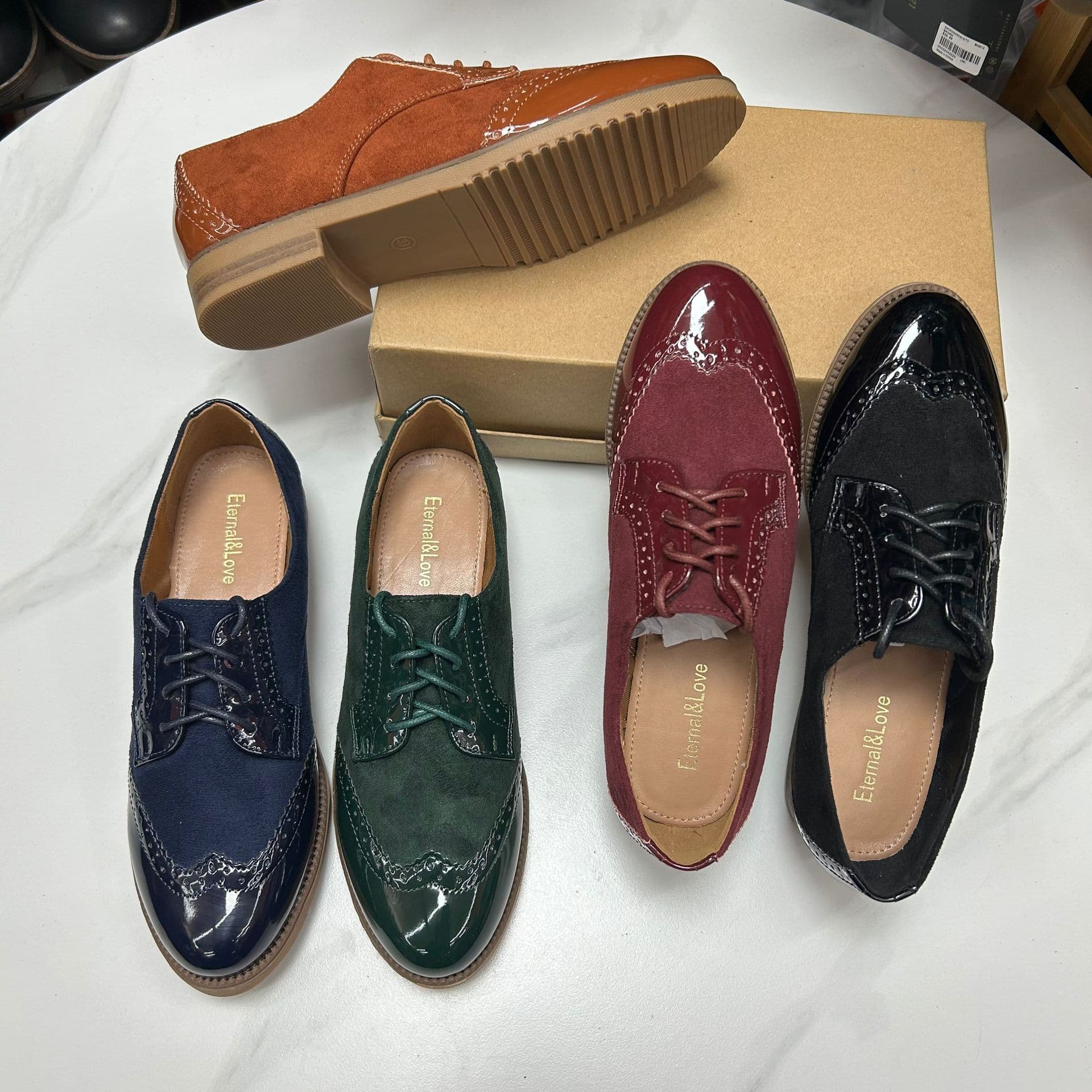 Women's Shoes trade original British style flat brogue classic women's shoes