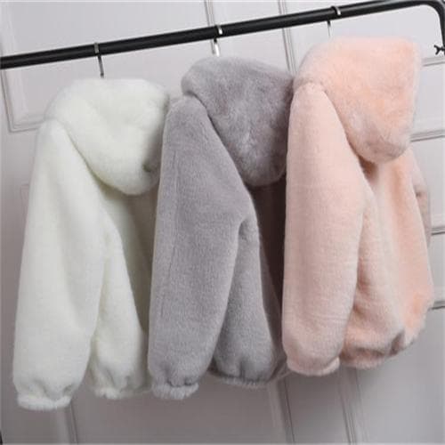 Women's Fashion Warm Mink Fur Fox Fur Rabbit Fur Coat