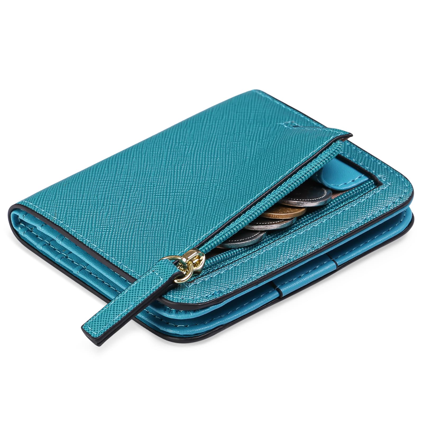 New ultra-thin ladies short wallet multi-functional Korean version of simple PU coin wallet wallet