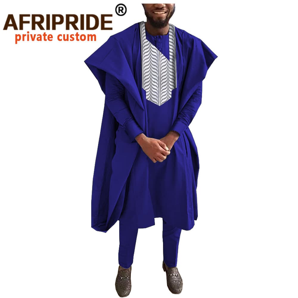 Men's Clothing Africa Men's l Dress three piece set coat + top + pants