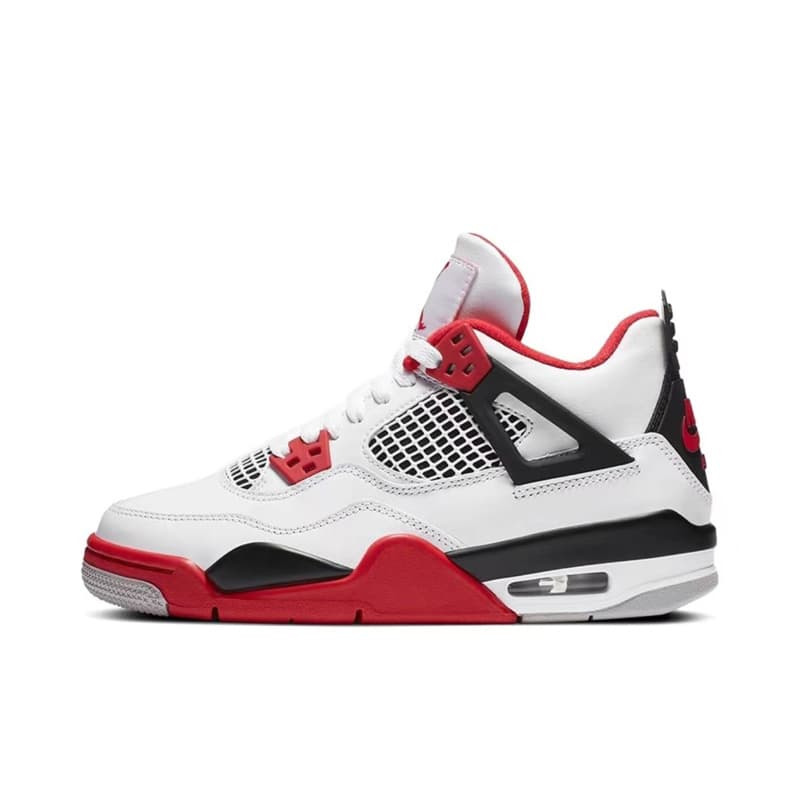 Chaussures de basket-ball 4s Bred chaussures de sport métalliques blanc noir ciment chat royauté champignon hommes formateur rétro 4 femmes chauss