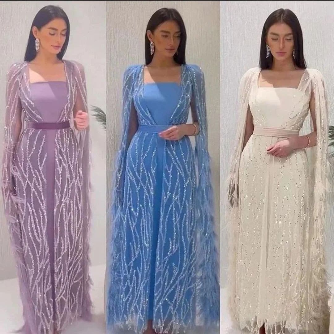 Elegant Long Sleeve Evening Gown For Women, Stretch Mermaid Tail Formal Dress With Train, High Waist Off-Shoulder Prom Dress For Weddings, Parties