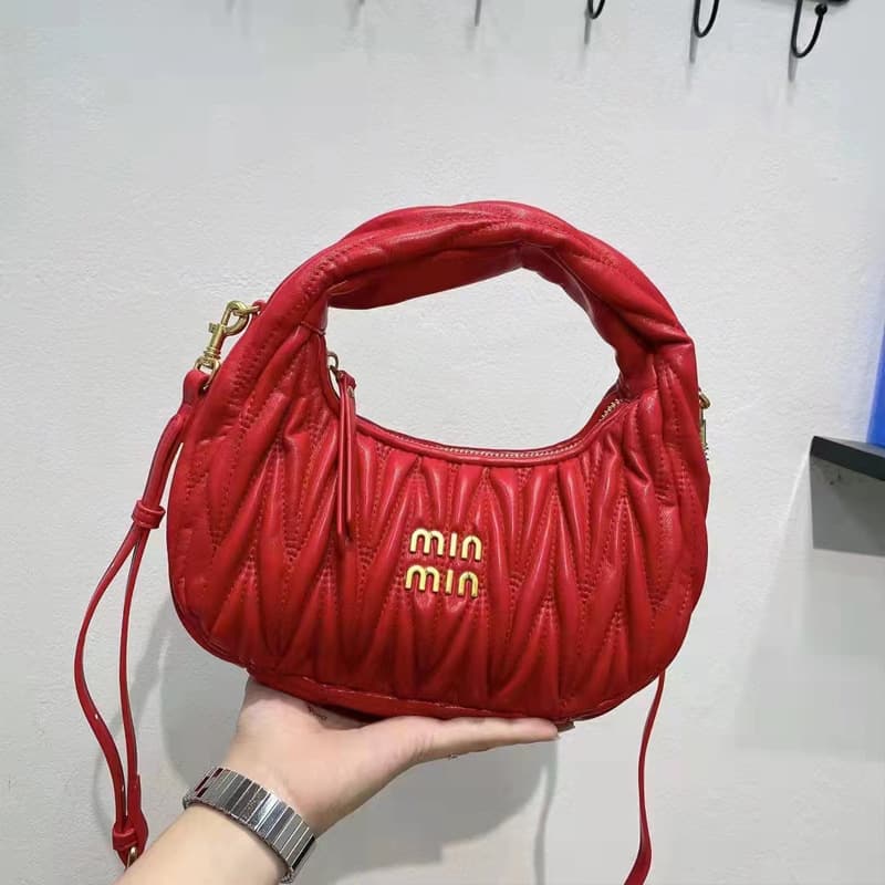 MIU – sac sous les bras Portable pour femmes, sac pliable en nuage, mode coréenne, boulettes, sac à dents de lune, nouvelle collection 2023