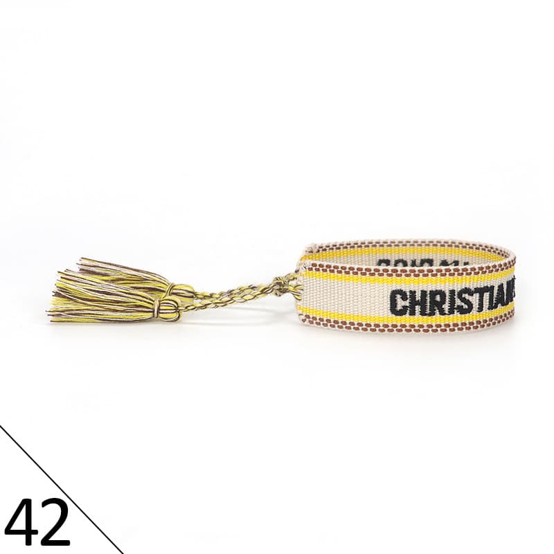 Bracelet unisexe tendance avec lettres tressées