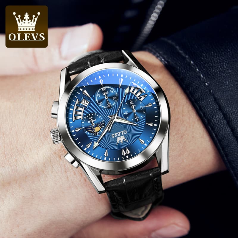 2023 New Hot Selling Olysys Brand Fashion Multifunctional Sports Time Band Calendar Business Men's Watch Versatile Men's Watch