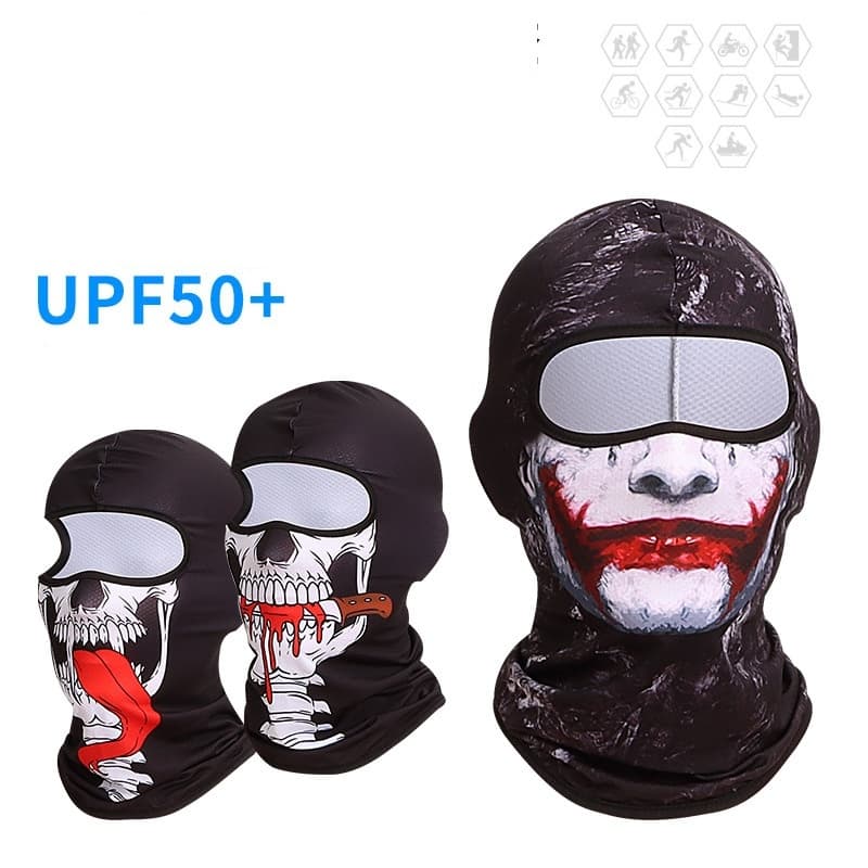 Spot UV Protection Mask Outdoor Riding Sunscreen Headgear Ice Sense Full Face Mask Motorcycle Helmet Lining Men