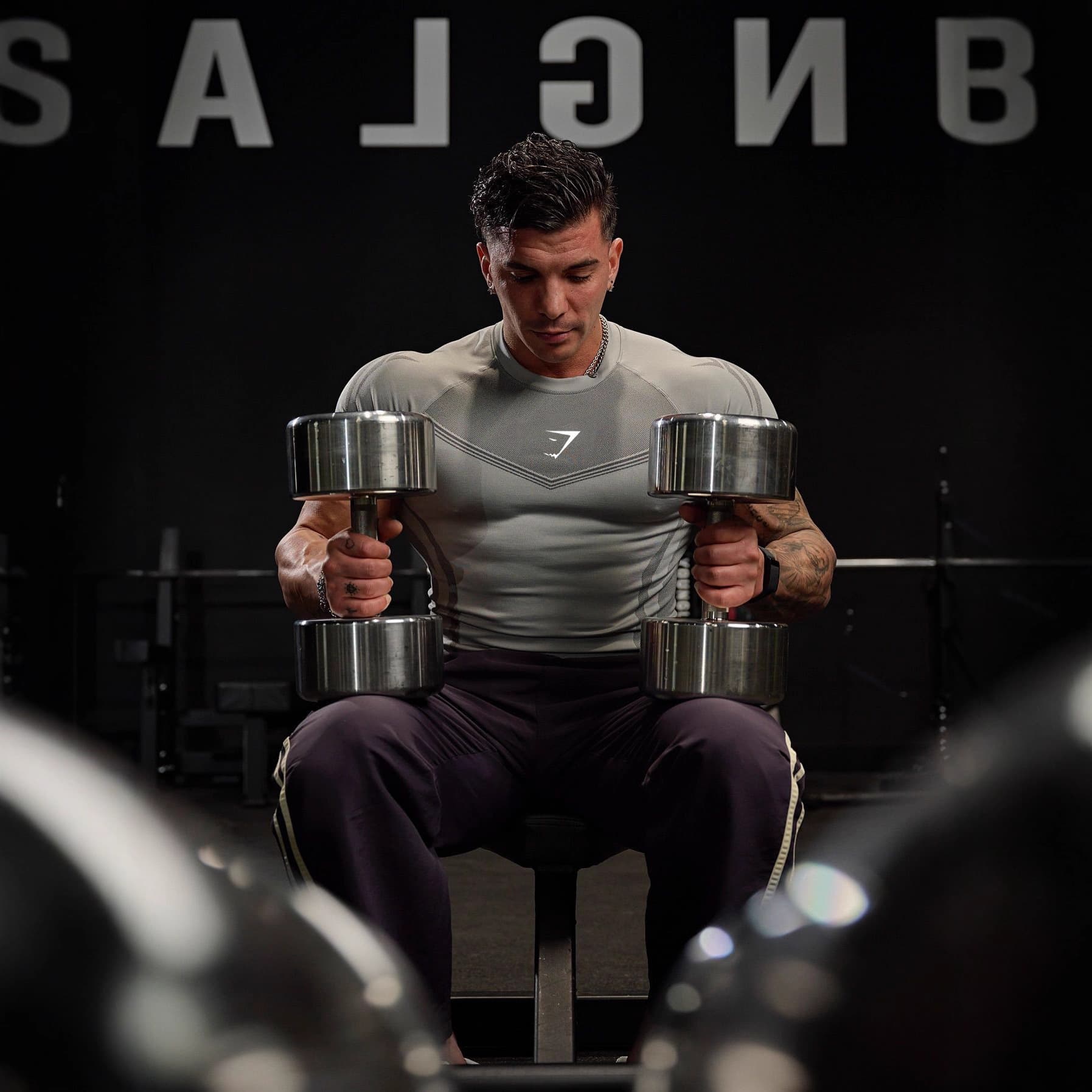 Gym Men's Fitted T-Shirt Quick Drying Short Sleeve White Breathable Cotton Blend For Joggers Fitness Running Training