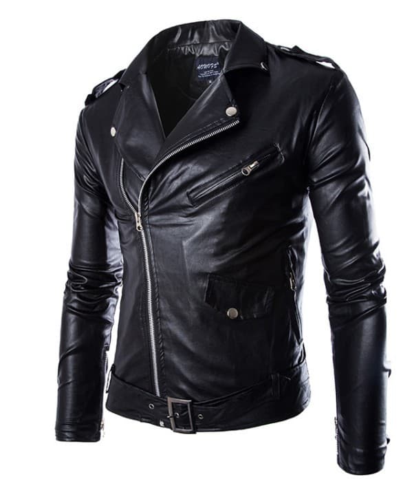 Men's Clothing Leather jacket top fashion PU motorcycle suit slimming slim winter leather jacket