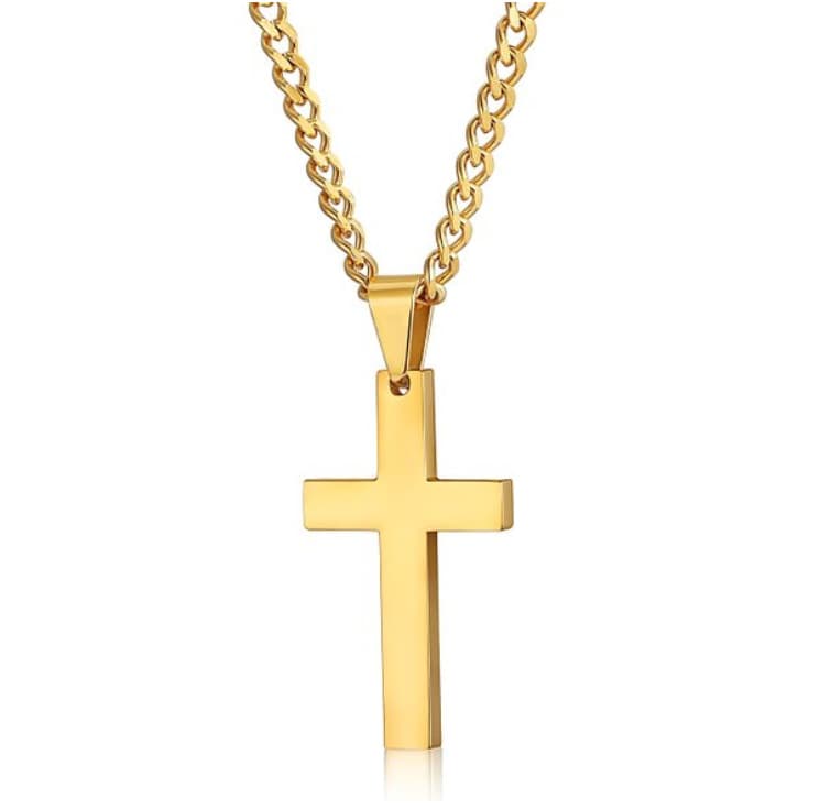 Fashion Cross Pendant Necklace Women Men Alloy Christian Charm Necklace Boys Girls Punk Hip Hop Friendship Jewelry Gifts