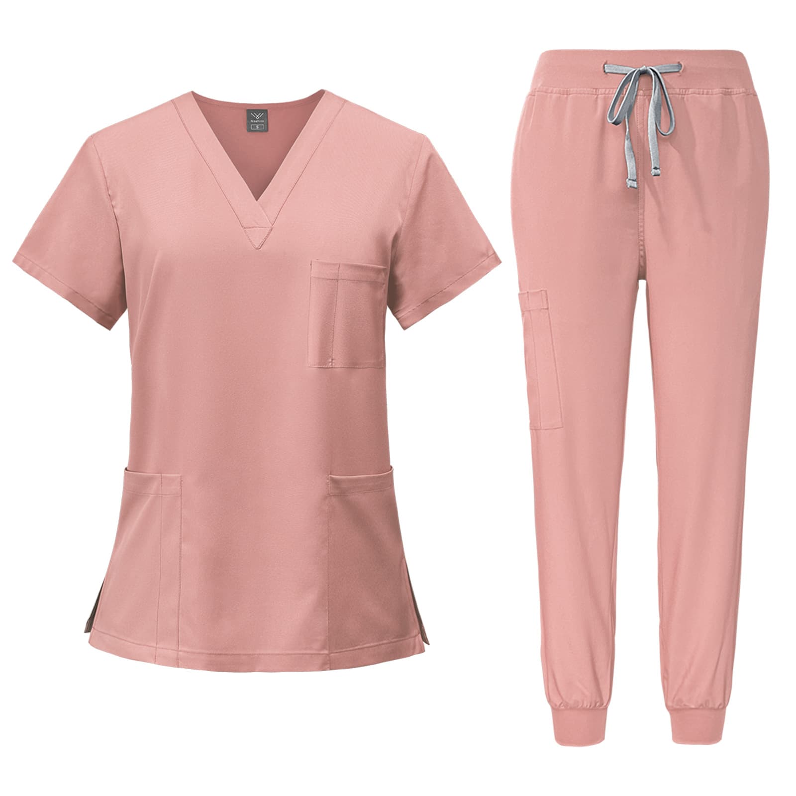 Women's Quick-drying Short-sleeved Surgical Clothes, Oral Nurse Doctor Work Clothes, Pet Hospital Work Clothes