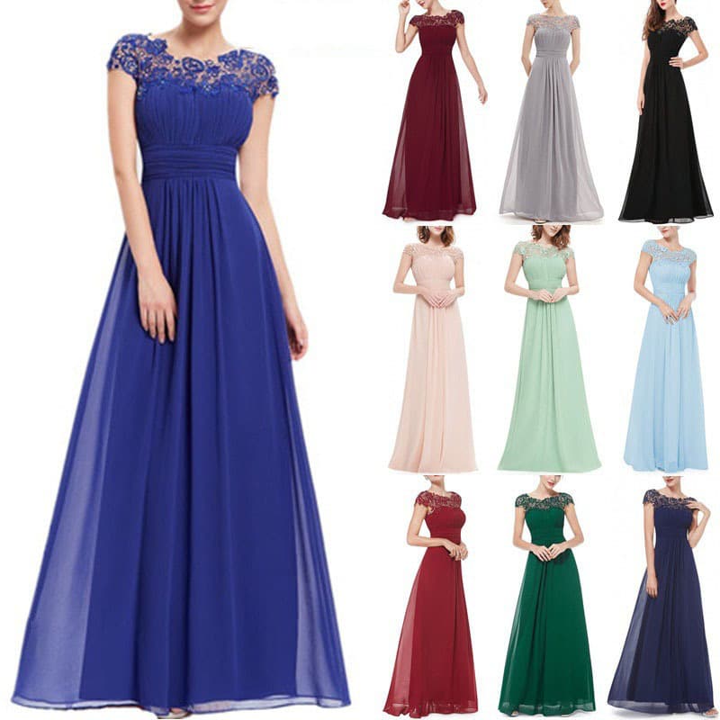 Women's 2023 summer dress new clothing cross-border new lace dress bridesmaid evening dress new style