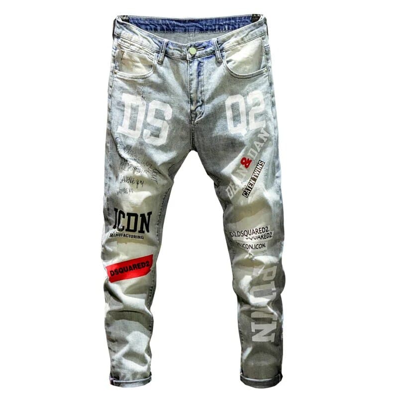 Four Seasons D2 Quadratic Dsq2 Maple Leaf Slim Fit Cotton Bullet Processus d'impression couleur claire 9809