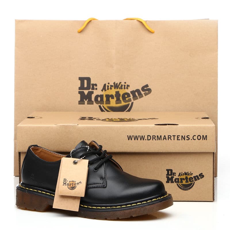 Dr. Martin Boots 1461 Chaussures basses en cuir à grosse tête pour hommes et femmes, style britannique, Dr. Classic Cross-border Chaussures pour ho