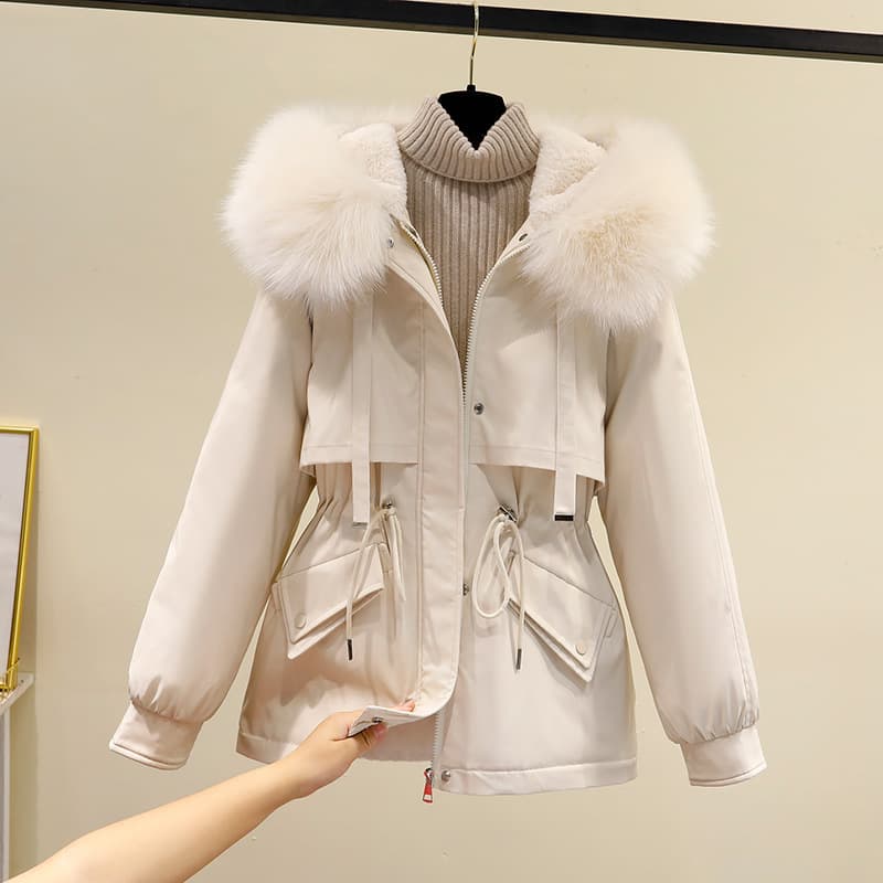 Women's Clothing new winter style parkas, versatile cotton coats for women, Korean style short cotton coats, loose coats and cotton padded jackets