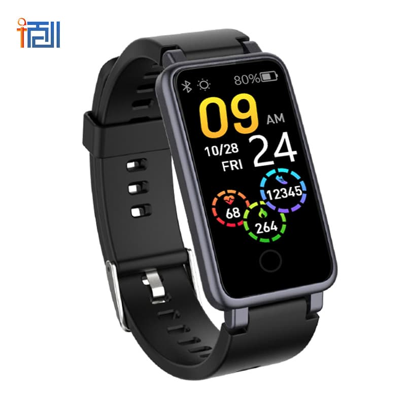 C2plus Smart Bracelet Waterproof Large Battery Bluetooth Stepping Heart Rate Blood Pressure Blood Oxygen Music Weather Sports Bracelet