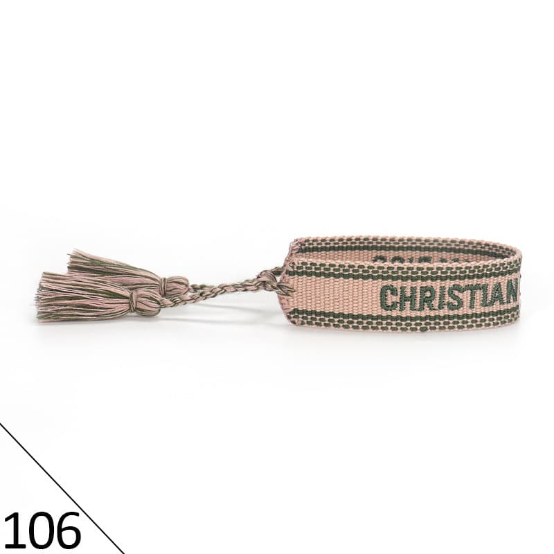Bracelet unisexe tendance avec lettres tressées