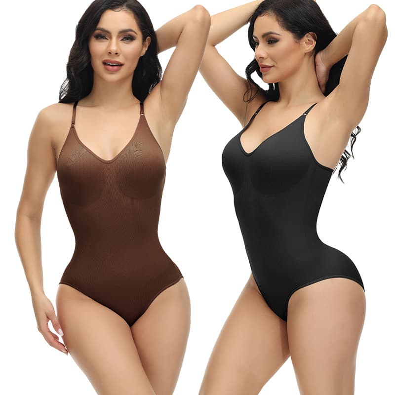 seamless one-piece bodysuit female tummy tuck contouring underwear stretchy tight body corset
