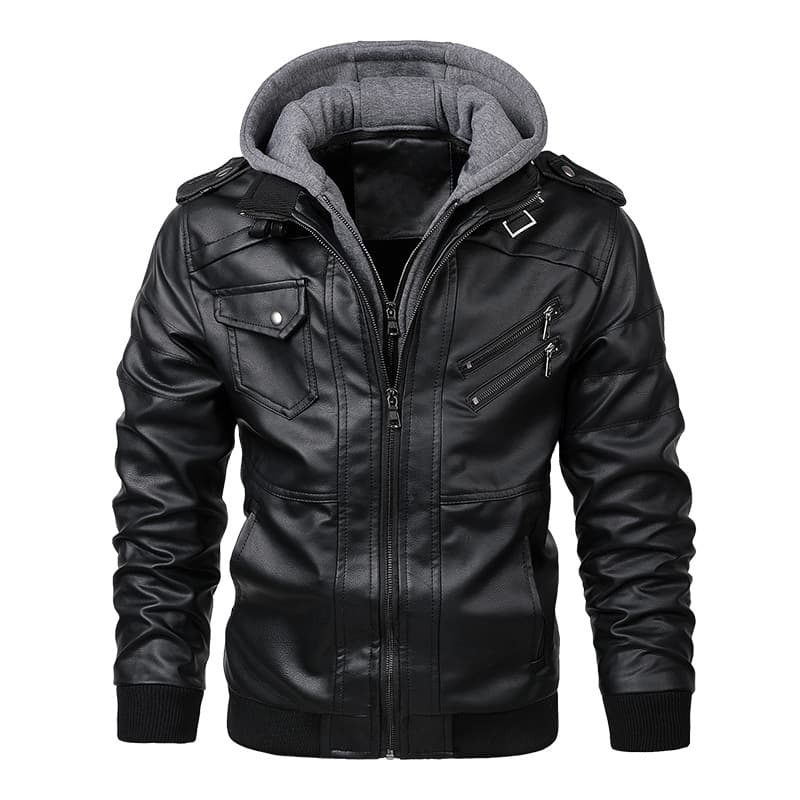 KB New Men Autumn Casual Leather Jackets Motorcycle Jacket Polyurethane Biker Coats Leather Brand Clothing Size Ue SA722