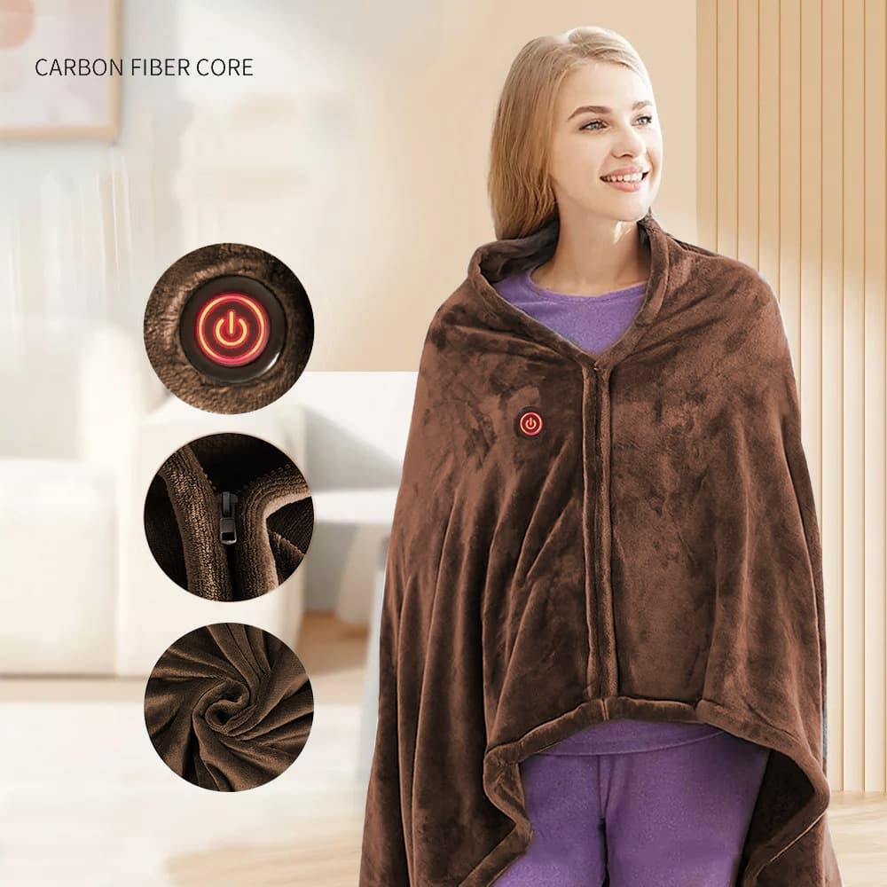 Heating Blanket Heating Pad Insulation Blanket Warm Body Electric Heating Household Shawl Warm Nap Blanket